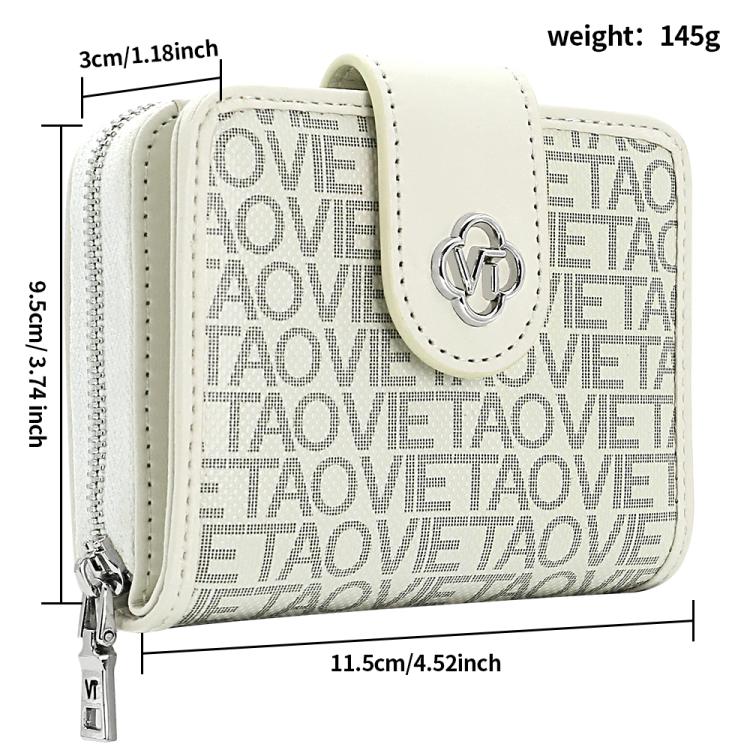 VIETAO VT-ZP-241 Multifunctional Leather Card Holder Wallet(Creamy White)