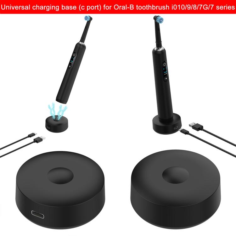 For Oral-B iO Series 10 / 9 / 8 / 7 xDfind Type-C / USB-C Interface Electric Toothbrush Charging Cable, Length: 1m(Black)