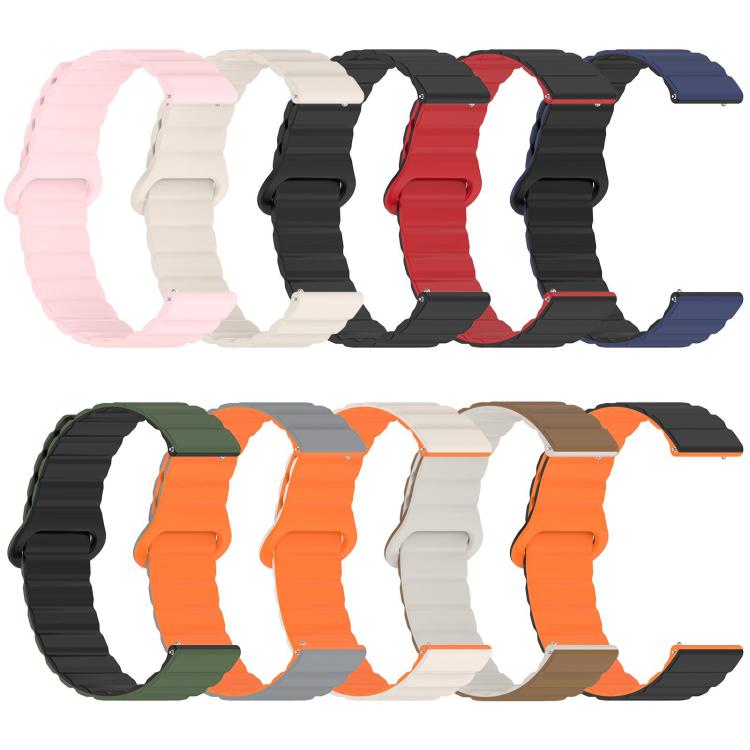 xDfind Loop Magnetic Glossy Silicone Watch Band, 22mm