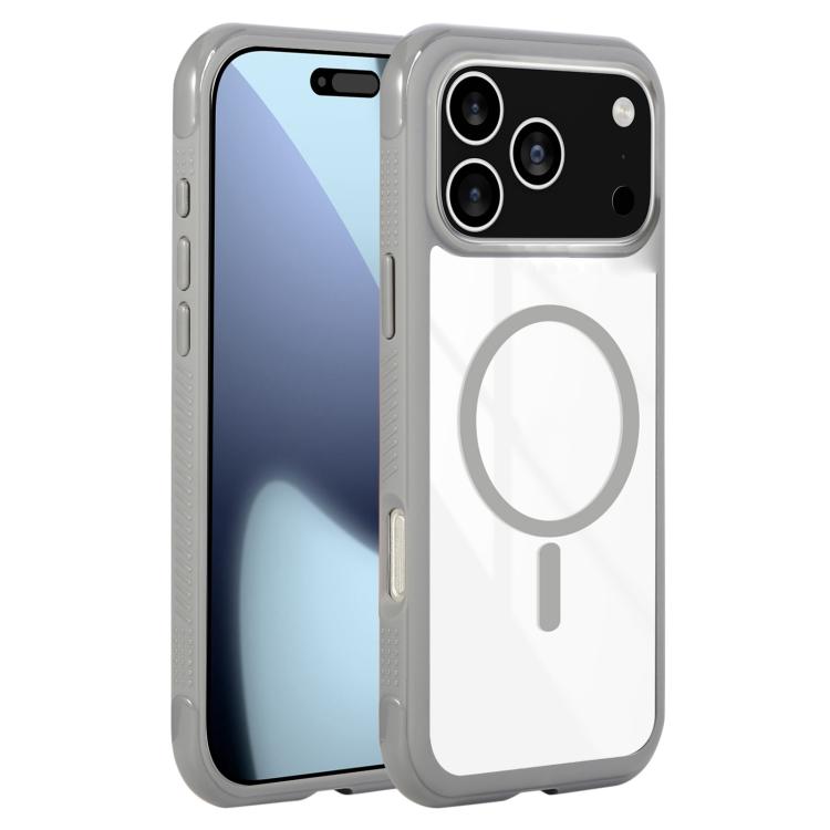 Solid Color Edge Transparency MagSafe Magnetic Phone Case, For iPhone 17 Pro Max, For iPhone 17 Pro, For iPhone 17