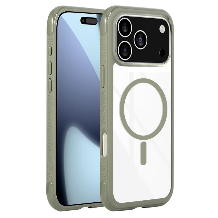 Solid Color Edge Transparency MagSafe Magnetic Phone Case, For iPhone 17 Pro Max, For iPhone 17 Pro, For iPhone 17