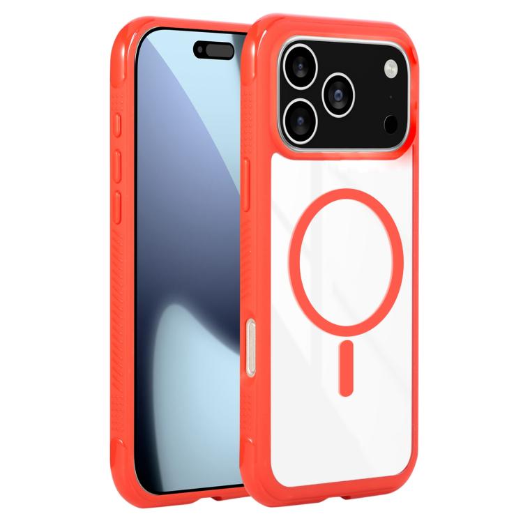 Solid Color Edge Transparency MagSafe Magnetic Phone Case, For iPhone 17 Pro Max, For iPhone 17 Pro, For iPhone 17