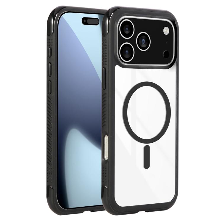 Solid Color Edge Transparency MagSafe Magnetic Phone Case, For iPhone 17 Pro Max, For iPhone 17 Pro, For iPhone 17
