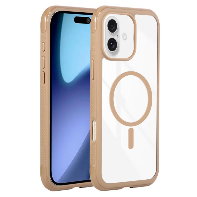 Solid Color Edge Transparency MagSafe Magnetic Phone Case, For iPhone 17 Pro Max, For iPhone 17 Pro, For iPhone 17