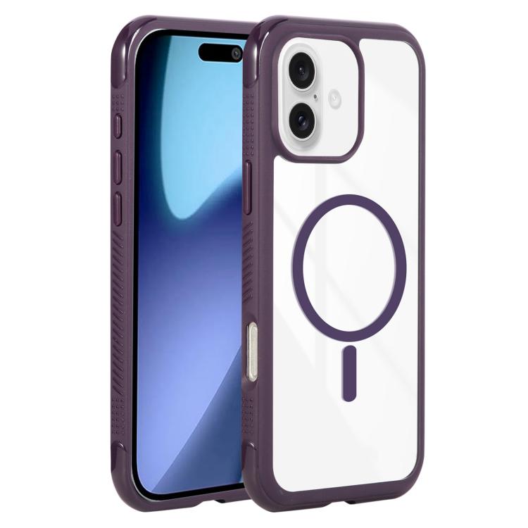 Solid Color Edge Transparency MagSafe Magnetic Phone Case, For iPhone 17 Pro Max, For iPhone 17 Pro, For iPhone 17