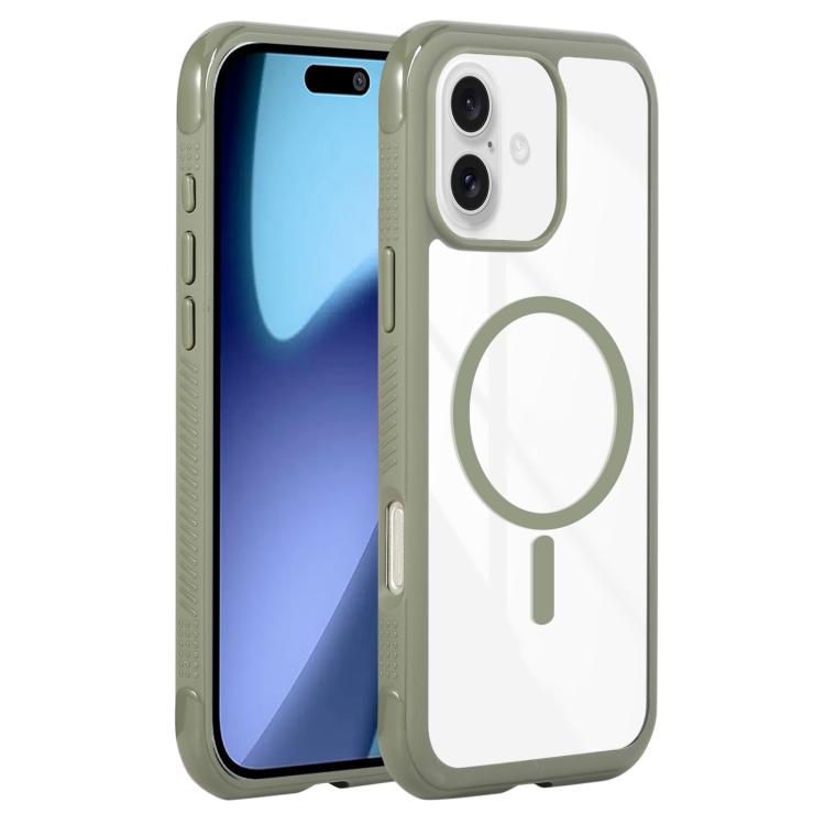 Solid Color Edge Transparency MagSafe Magnetic Phone Case, For iPhone 17 Pro Max, For iPhone 17 Pro, For iPhone 17