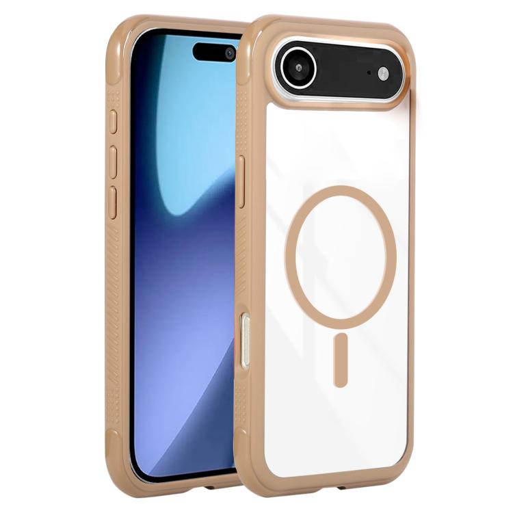 Solid Color Edge Transparency MagSafe Magnetic Phone Case, For iPhone Air, For iPhone 16 Pro Max, For iPhone 16 Pro