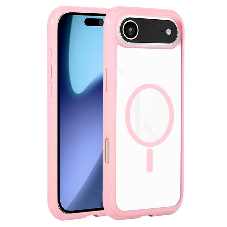Solid Color Edge Transparency MagSafe Magnetic Phone Case, For iPhone Air, For iPhone 16 Pro Max, For iPhone 16 Pro