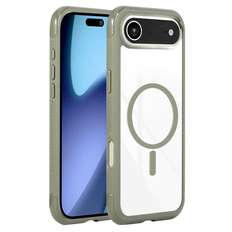 Solid Color Edge Transparency MagSafe Magnetic Phone Case, For iPhone Air, For iPhone 16 Pro Max, For iPhone 16 Pro