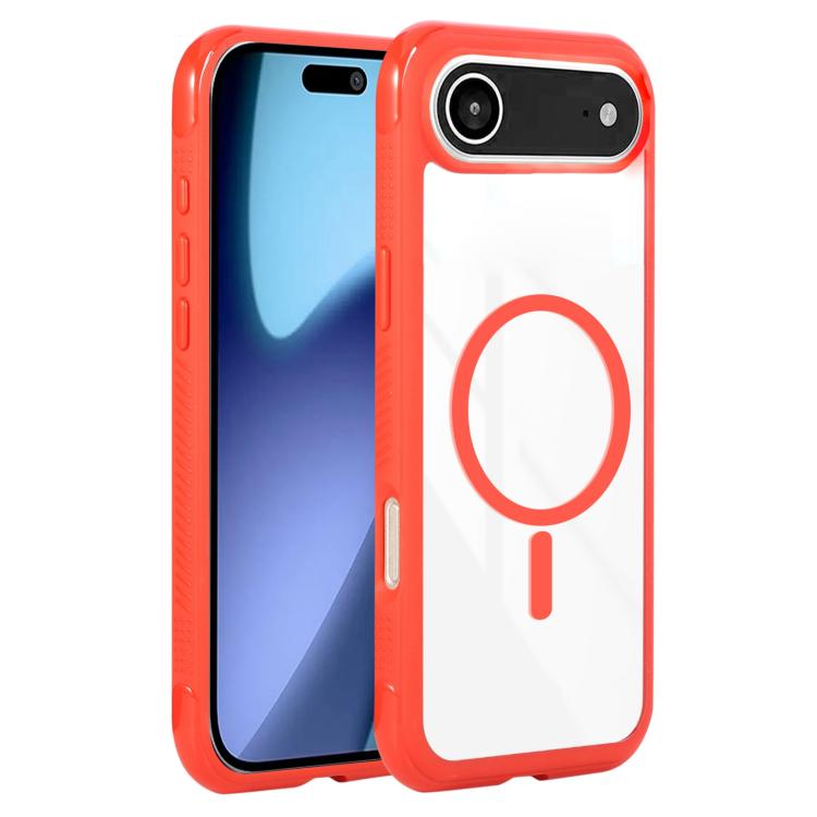 Solid Color Edge Transparency MagSafe Magnetic Phone Case, For iPhone Air, For iPhone 16 Pro Max, For iPhone 16 Pro