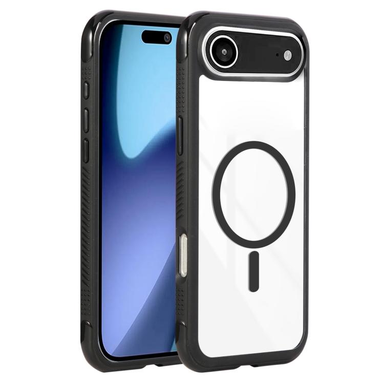 Solid Color Edge Transparency MagSafe Magnetic Phone Case, For iPhone Air, For iPhone 16 Pro Max, For iPhone 16 Pro