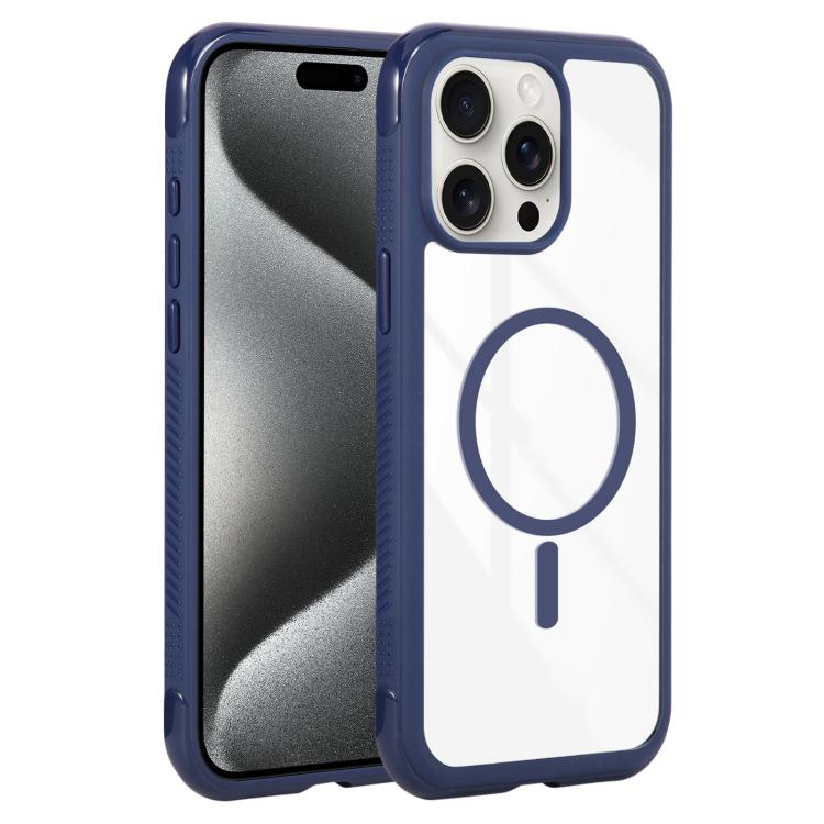 Solid Color Edge Transparency MagSafe Magnetic Phone Case, For iPhone 15 Pro, For iPhone 14 Plus / 15 Plus, For iPhone 15 / 14 / 13