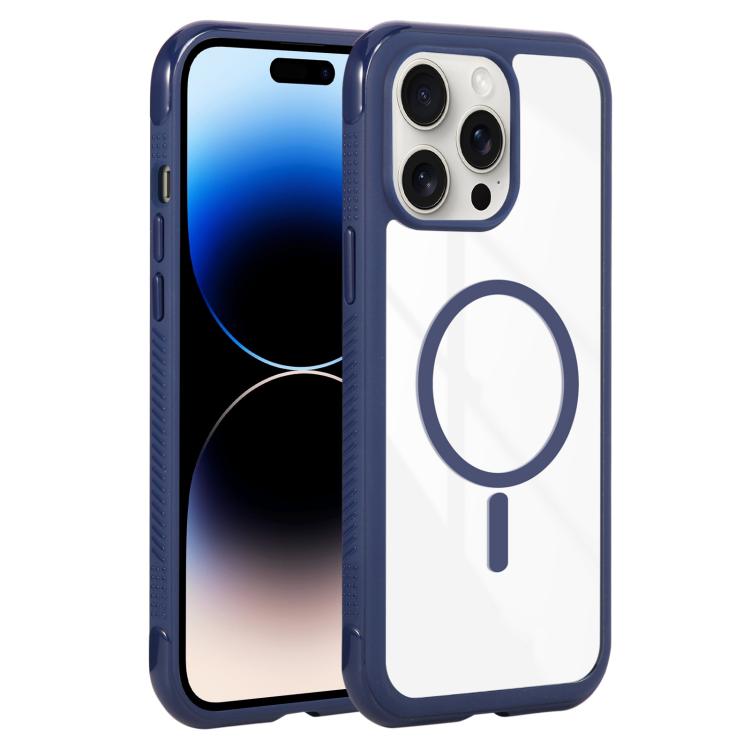 Solid Color Edge Transparency MagSafe Magnetic Phone Case, For iPhone 14 Pro / 13 Pro, For iPhone 14 Pro Max, For iPhone 13 Pro Max / 12 Pro Max