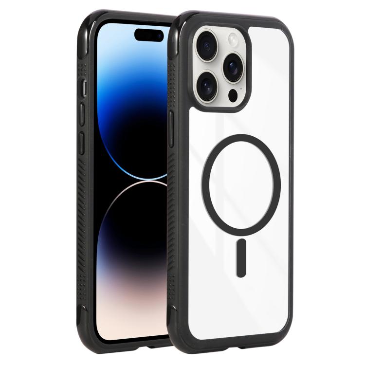 Solid Color Edge Transparency MagSafe Magnetic Phone Case, For iPhone 14 Pro / 13 Pro, For iPhone 14 Pro Max, For iPhone 13 Pro Max / 12 Pro Max