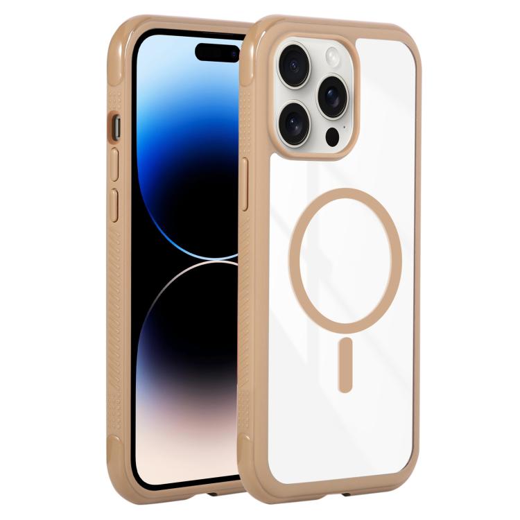 Solid Color Edge Transparency MagSafe Magnetic Phone Case, For iPhone 14 Pro / 13 Pro, For iPhone 14 Pro Max, For iPhone 13 Pro Max / 12 Pro Max