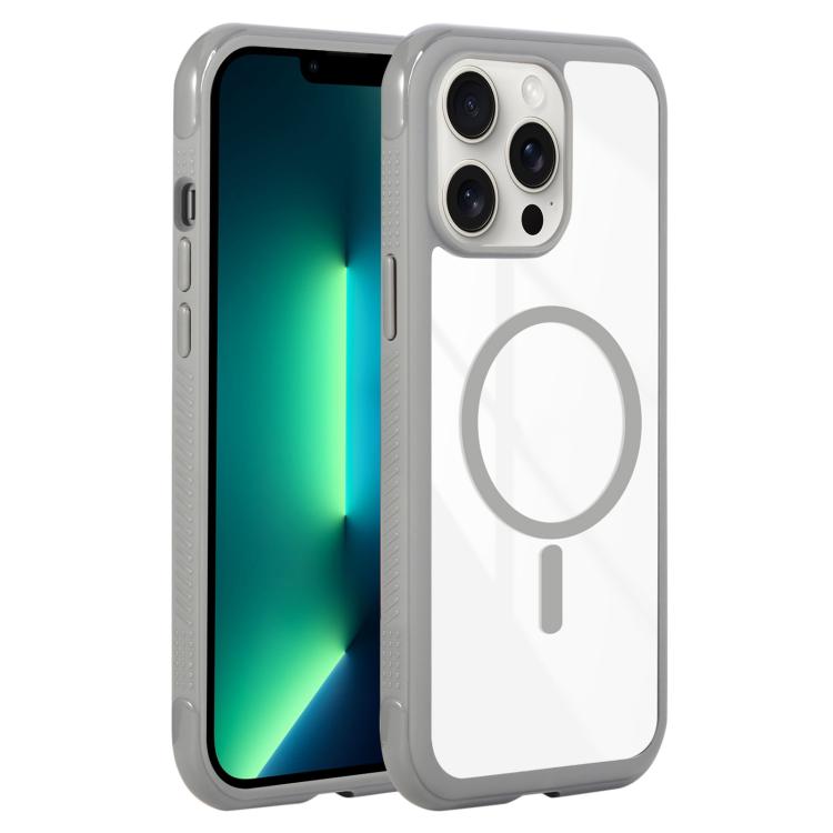 Solid Color Edge Transparency MagSafe Magnetic Phone Case, For iPhone 14 Pro / 13 Pro, For iPhone 14 Pro Max, For iPhone 13 Pro Max / 12 Pro Max