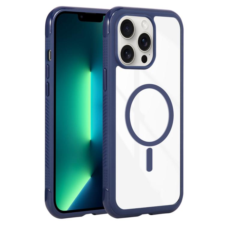 Solid Color Edge Transparency MagSafe Magnetic Phone Case, For iPhone 14 Pro / 13 Pro, For iPhone 14 Pro Max, For iPhone 13 Pro Max / 12 Pro Max