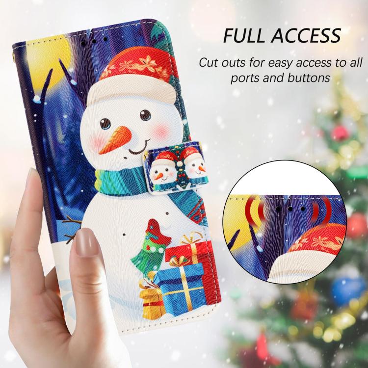 Christmas Series Buckle Leather Phone Case with Hand Strap, For Redmi A1 4G / A2 4G, For Redmi Note 12 Pro+ 5G Global, For Redmi Note 12 5G Global / Xiaomi Poco X5, For Redmi 10 5G / Note 11E 5G