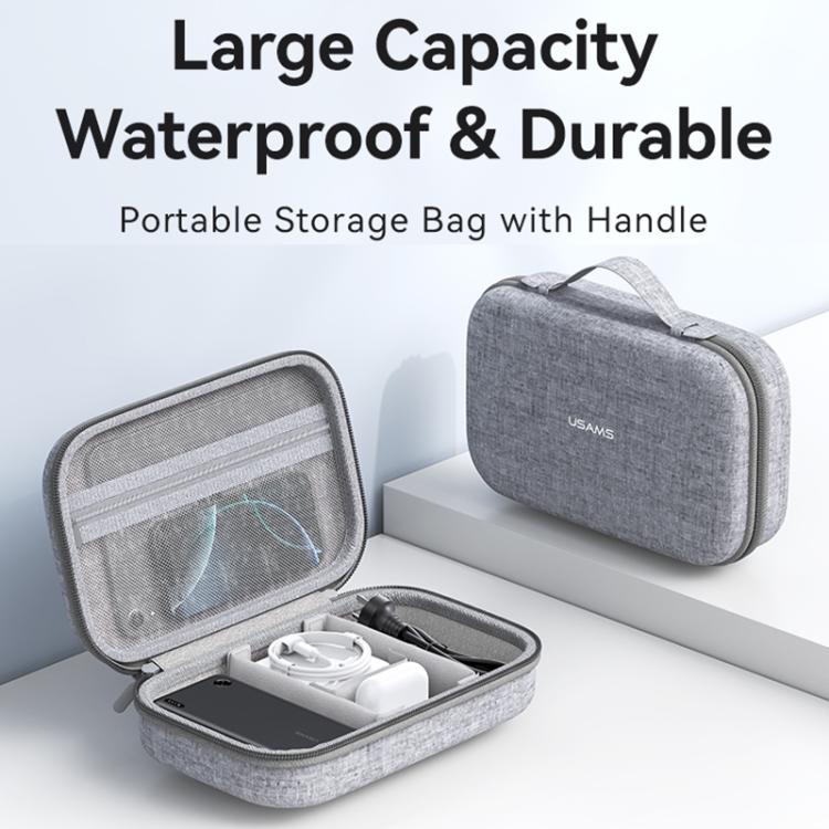 USAMS Jane05 10.6 inch Large Capacity Storage Bag(Grey)