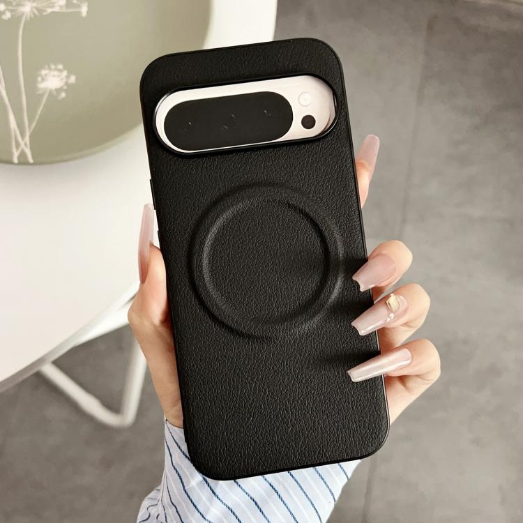 Magsafe Magnetic Plain Leather Phone Case, For Google Pixel 10 / 10 Pro