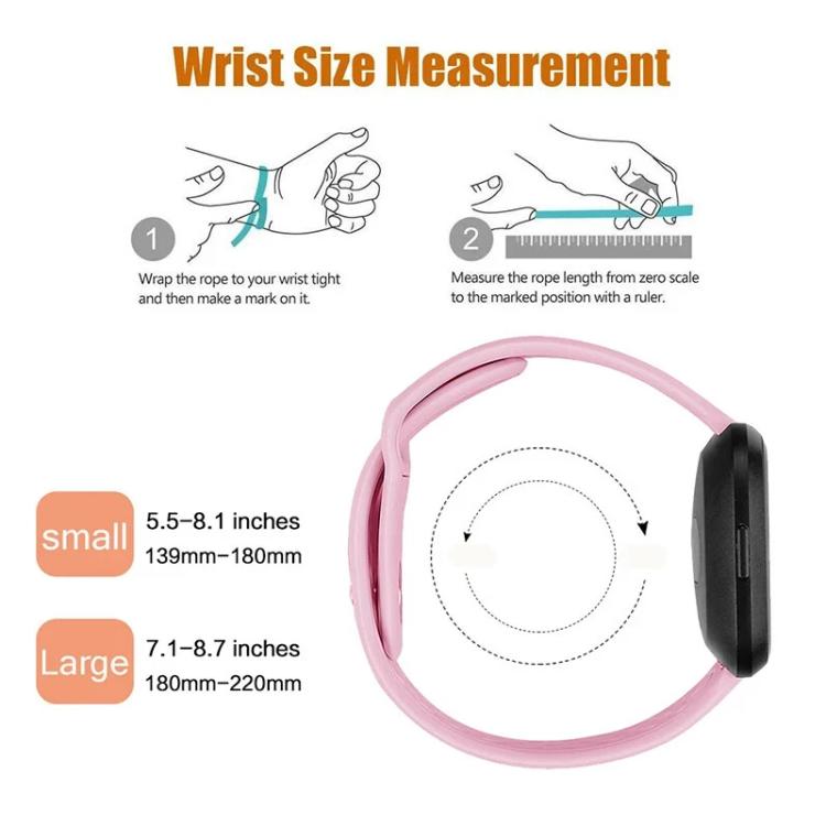 For Fitbit Versa 2 / Versa / Versa Lite xDfind Rivet Buckle Solid Color Silicone Watch Band, L