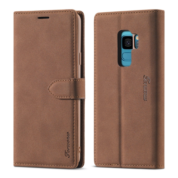 Forwenw F1 Series Matte Strong Magnetism Horizontal Flip Leather Case with Holder & Card Slots & Wallet & Photo Frame, For Samsung Galaxy S8, For Samsung Galaxy S8+, For Samsung Galaxy S9, For Samsung Galaxy S9+, For Samsung Galaxy S10                 ...