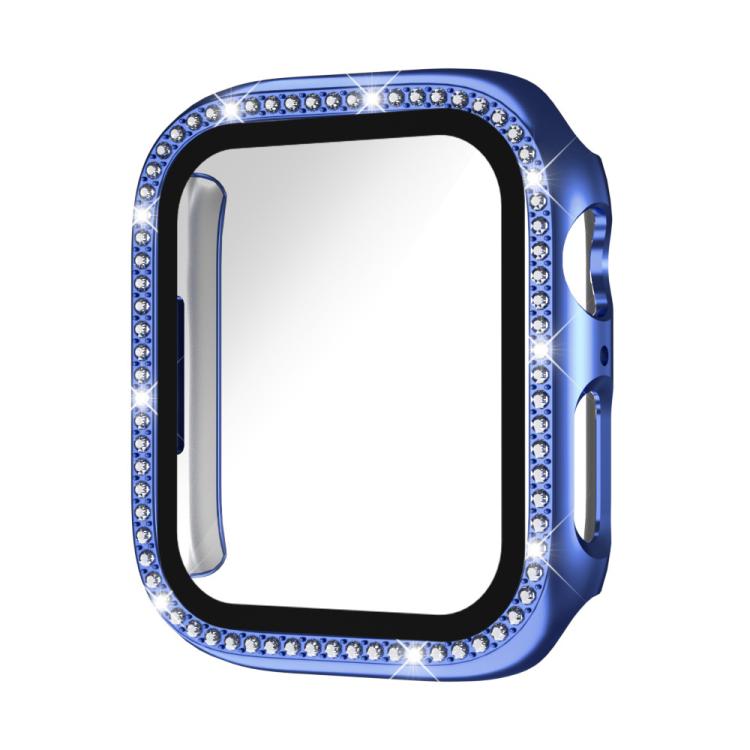 xDfind Single Row Diamond Tempered Glass Film Integrated PC Watch Case, For Apple Watch Ultra 3 / 2 / 1 49mm, For Apple Watch Series 9 / 8 / 7 45mm