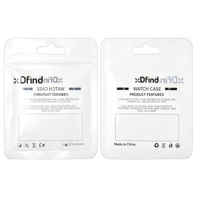 xDfind Single Row Diamond Tempered Glass Film Integrated PC Watch Case, For Apple Watch Series 9 / 8 / 7 41mm, For Apple Watch Series 3 / 2 / 1 38mm