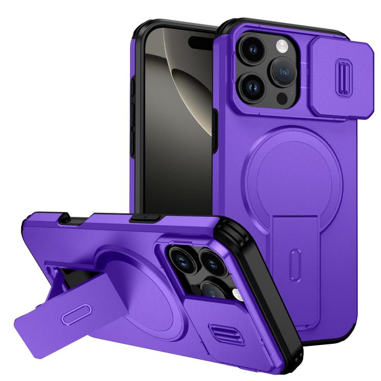 Sliding Camshield MagSafe Holder Phone Case, For iPhone 17, For iPhone Air, For iPhone 16 Pro Max