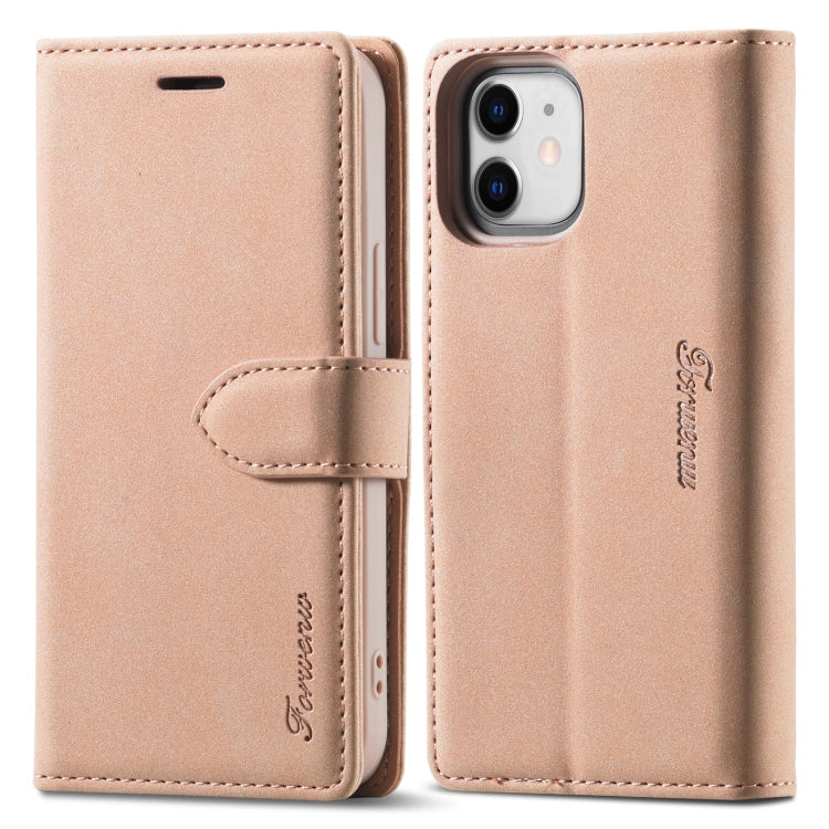 Forwenw F1 Series Matte Strong Magnetism Horizontal Flip Leather Case with Holder & Card Slots & Wallet & Photo Frame, For iPhone 11 Pro, For iPhone 11 Pro Max, For iPhone 12, For iPhone 12 Mini, For iPhone 12 Pro, For iPhone 12 Pro Max