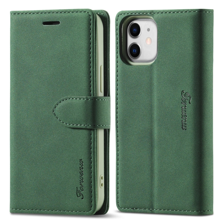 Forwenw F1 Series Matte Strong Magnetism Horizontal Flip Leather Case with Holder & Card Slots & Wallet & Photo Frame, For iPhone 11 Pro, For iPhone 11 Pro Max, For iPhone 12, For iPhone 12 Mini, For iPhone 12 Pro, For iPhone 12 Pro Max