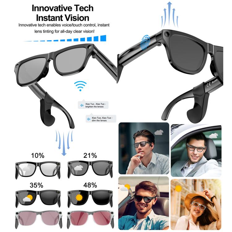 XK One Mac 8MP AI Smart Glasses with Voice & Touch Control