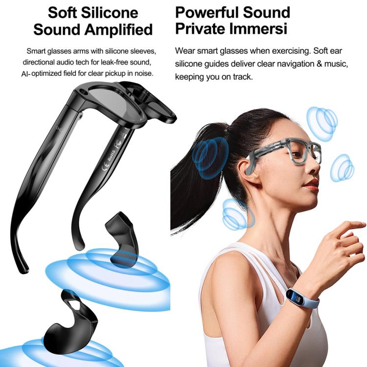 XK One Mac 8MP AI Smart Glasses with Voice & Touch Control