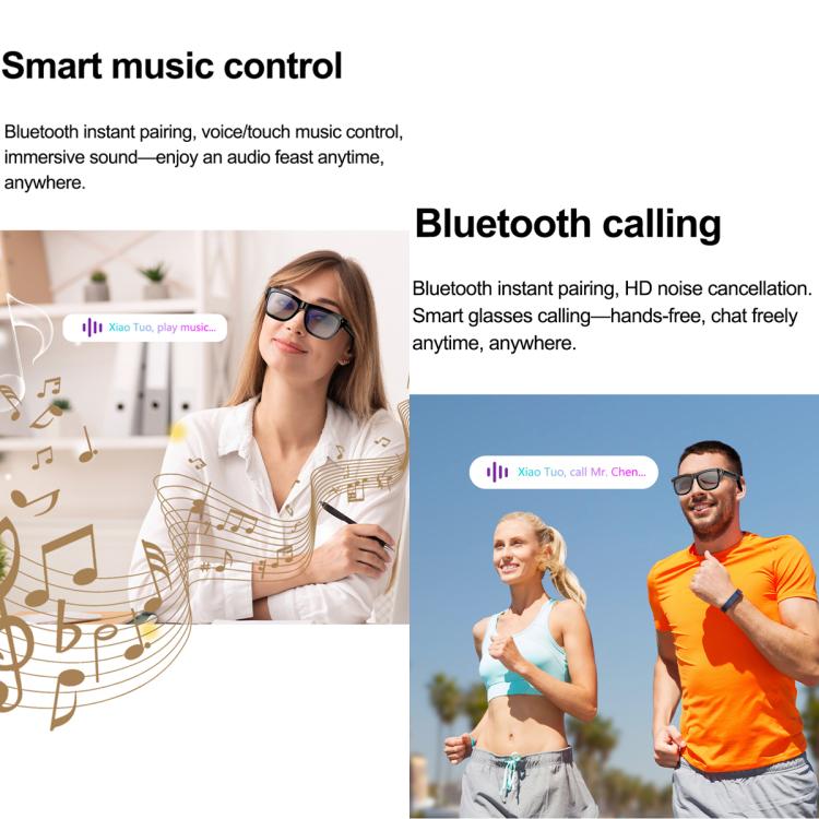 XK One Mac 8MP AI Smart Glasses with Voice & Touch Control