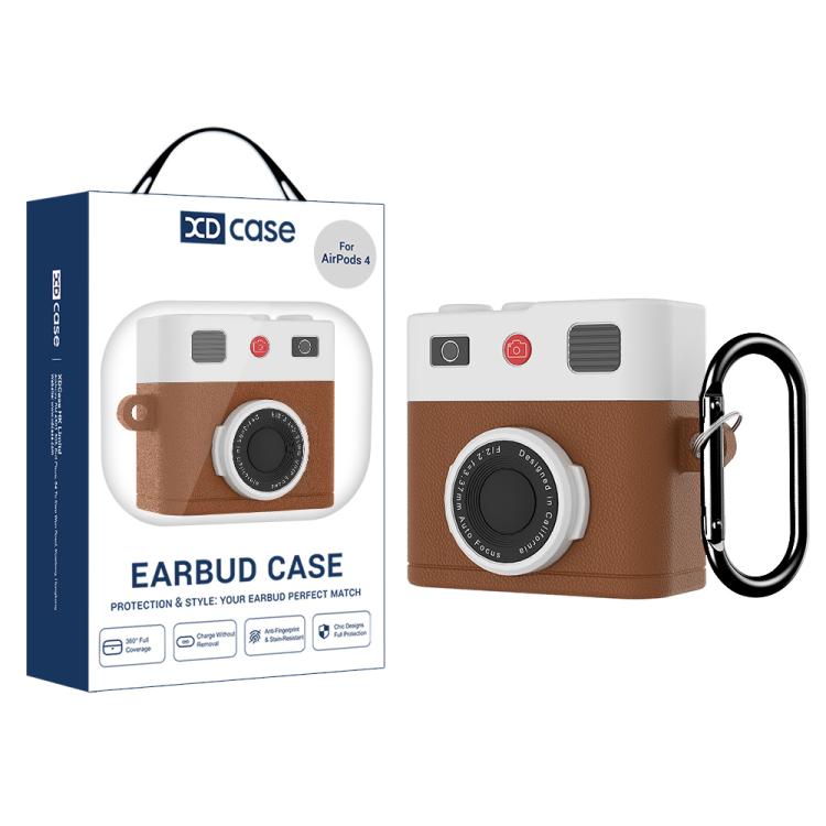 XDcase Retro Camera Style Silicone Earbuds Case, For AirPods 5 / 4, For AirPods Pro 3, For AirPods Pro 2