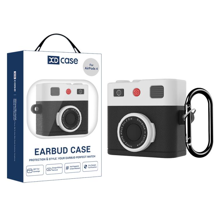 XDcase Retro Camera Style Silicone Earbuds Case, For AirPods 5 / 4, For AirPods Pro 3, For AirPods Pro 2