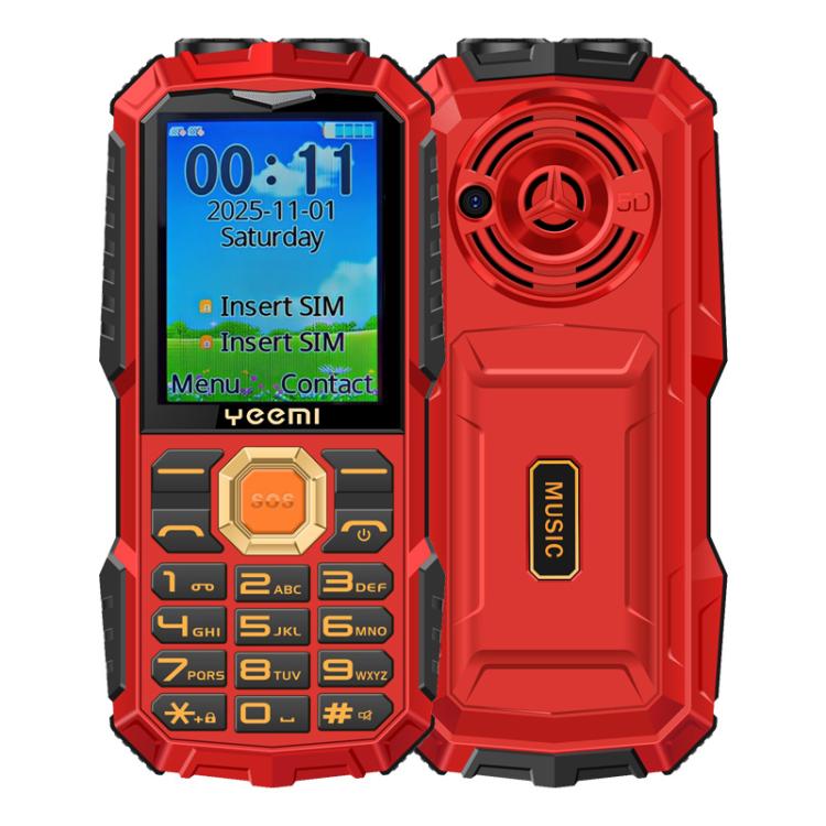 YEEMI Q5 4G Elder Rugged Phone, 16800mAh Battery, 2.4 inch, 21 Keys, Network: 4G, LED Flashlight, Dual SIM