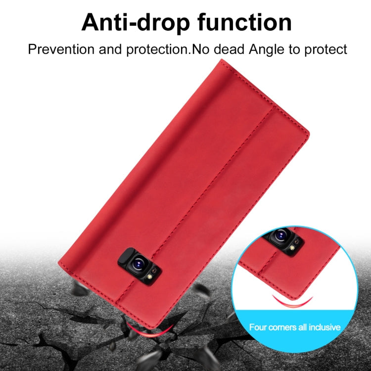 LC.IMEEKE Strong Magnetism Ultra-thin Horizontal Flip Shockproof Matte TPU + PU Leather Case with Holder & Card Slots & Wallet, For Samsung Galaxy S8, For Samsung Galaxy S8+, For Samsung Galaxy S9, For Samsung Galaxy S9+