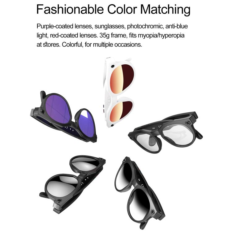 W611Pro Smart AI Glasses with 8MP Camera, Wi-Fi & AI Translation
