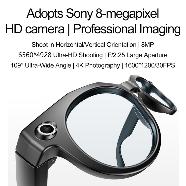 W611Pro Smart AI Glasses with 8MP Camera, Wi-Fi & AI Translation