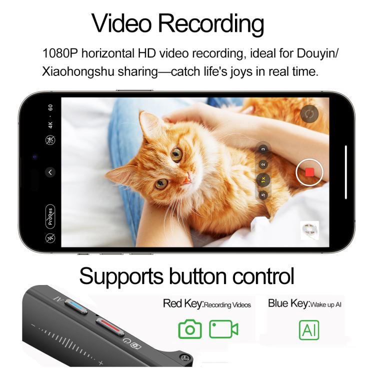 W611Pro Smart AI Glasses with 8MP Camera, Wi-Fi & AI Translation