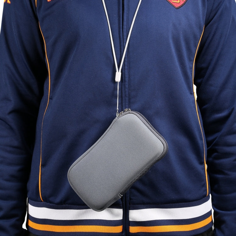 Universal Elasticity Zipper Protective Case Storage Bag with Lanyard For iPhone 12 mini / 4.7-5.4 inch Smart Phones, For iPhone 12 mini