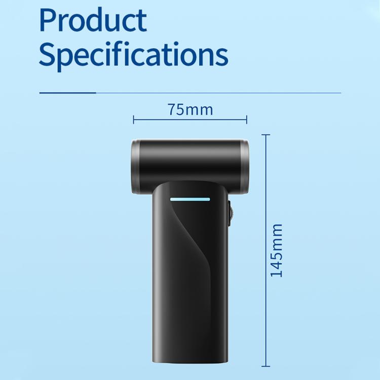 F2 Handheld Brushless Motor Mini Fan with Digital Display