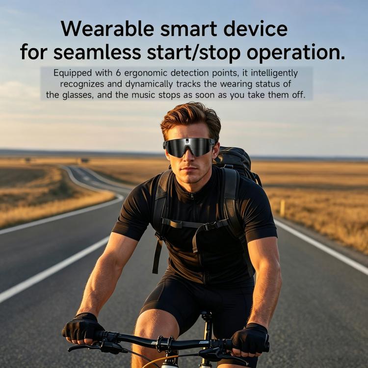 L805 Smart AI Cycling Glasses with 8MP Stabilization Camera