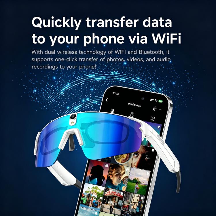 L805 Smart AI Cycling Glasses with 8MP Stabilization Camera