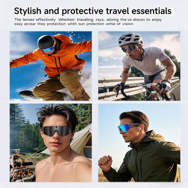 L805 Smart AI Cycling Glasses with 8MP Stabilization Camera