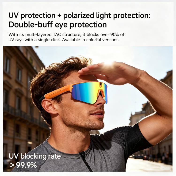 L805 Smart AI Cycling Glasses with 8MP Stabilization Camera