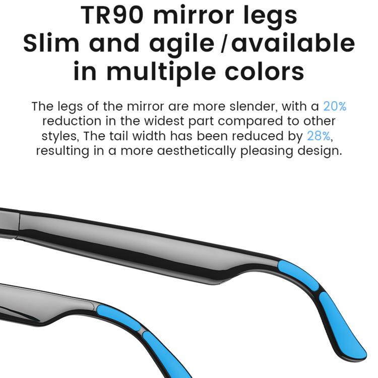 E05C Smart Audio Glasses with Dual-Mic Noise Cancellation & AI