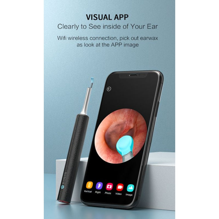 Bebird C3 Pro 2.4G 3.5mm Wireless Wifi High-definition Visual Ear Spoon 3 Million Pixels Out Ear Visual Ear Spoon(White)