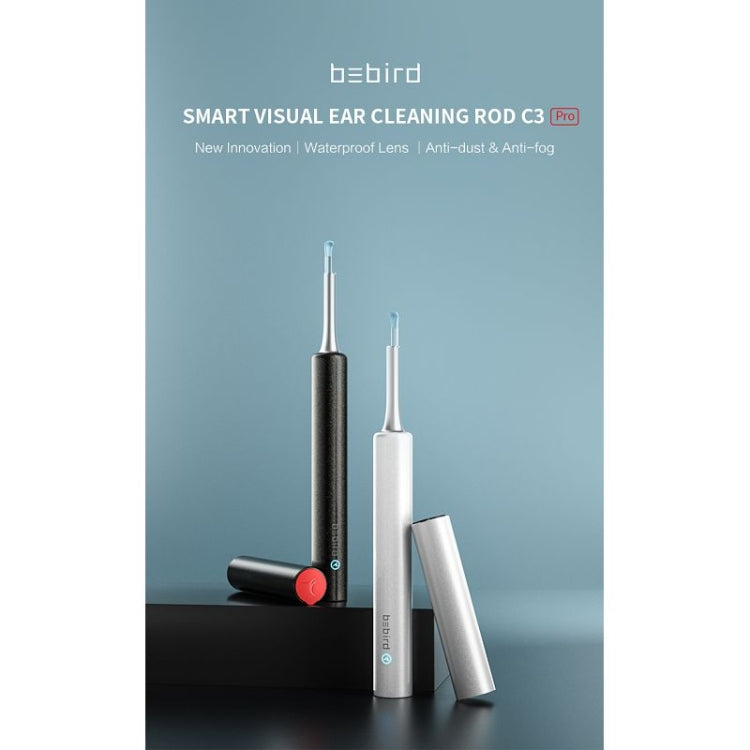 Bebird C3 Pro 2.4G 3.5mm Wireless Wifi High-definition Visual Ear Spoon 3 Million Pixels Out Ear Visual Ear Spoon(White)